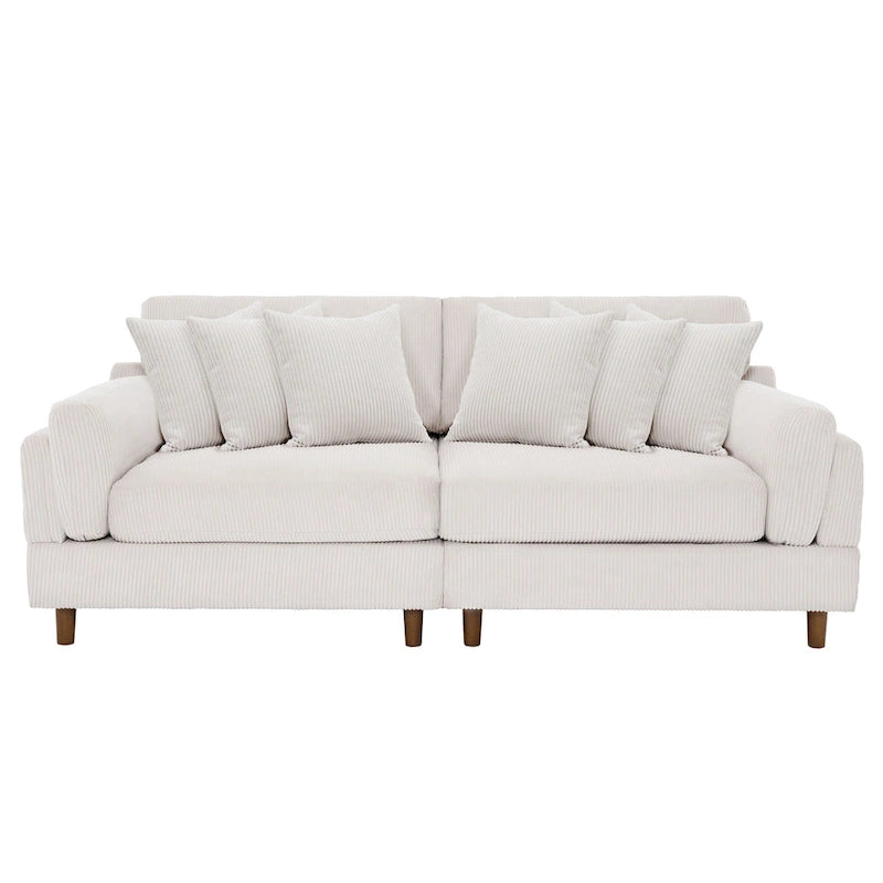 Canapé de 90 pouces avec assise profonde, confortable pour le salon