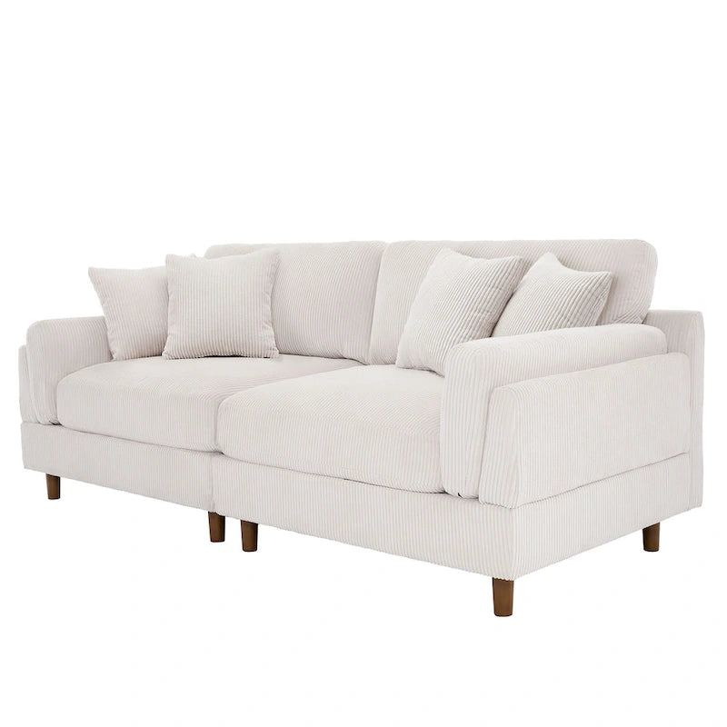 Canapé de 90 pouces avec assise profonde, confortable pour le salon