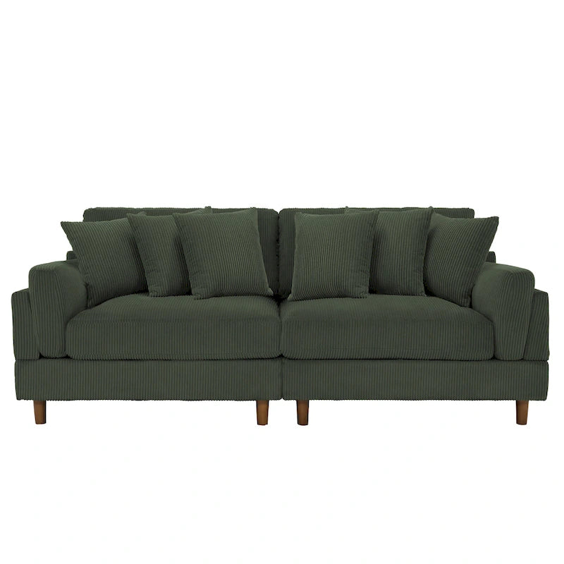 Canapé de 90 pouces avec assise profonde, confortable pour le salon