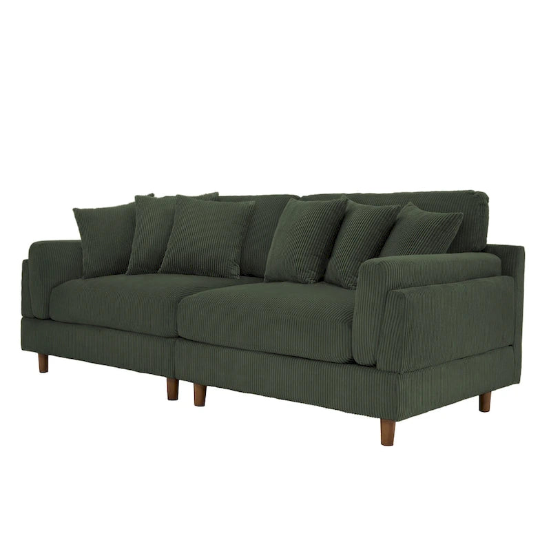 Canapé de 90 pouces avec assise profonde, confortable pour le salon