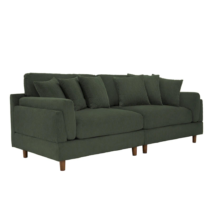 Canapé de 90 pouces avec assise profonde, confortable pour le salon