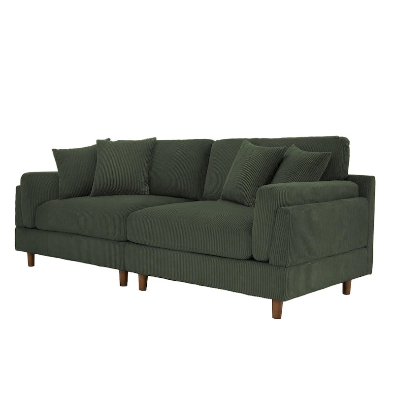 Canapé de 90 pouces avec assise profonde, confortable pour le salon
