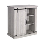 Meuble TV compact de 32 po avec porte de grange, pour téléviseurs jusqu'à 40 po de largeur