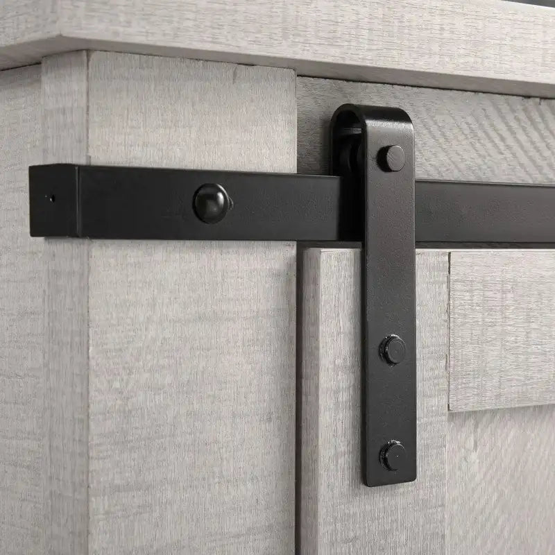 Meuble TV compact de 32 po avec porte de grange, pour téléviseurs jusqu'à 40 po de largeur