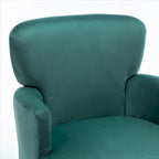 Fauteuil d'appoint tendance en velours US Pride Furniture avec pieds en métal doré