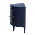 Armoire de rangement à design incurvé avec étagères réglables et tiroir