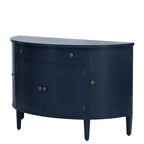 Armoire de rangement à design incurvé avec étagères réglables et tiroir