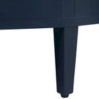 Armoire de rangement à design incurvé avec étagères réglables et tiroir
