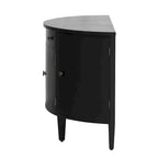 Armoire de rangement à design incurvé avec étagères réglables et tiroir