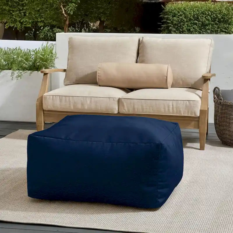 Pouf de jardin en billes