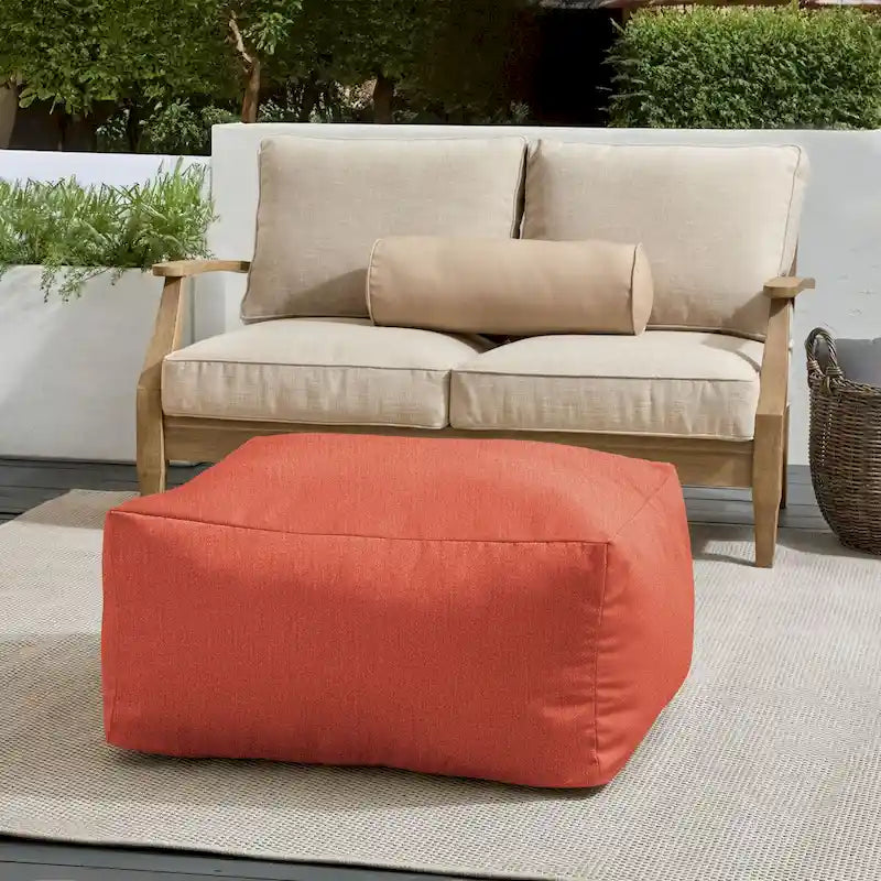 Pouf de jardin en billes