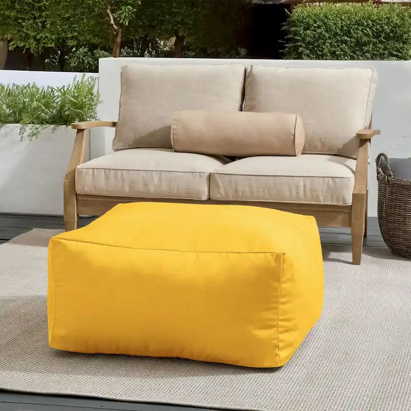 Pouf de jardin en billes