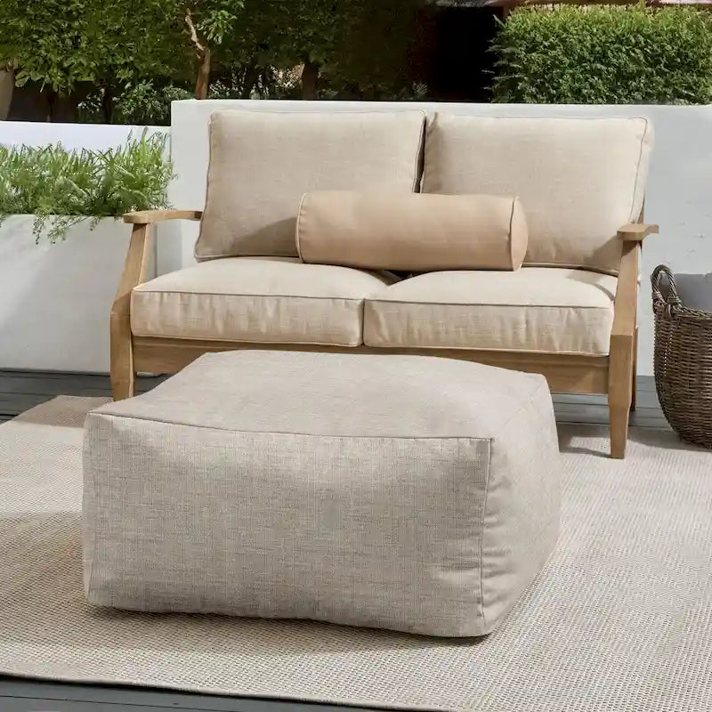 Pouf de jardin en billes