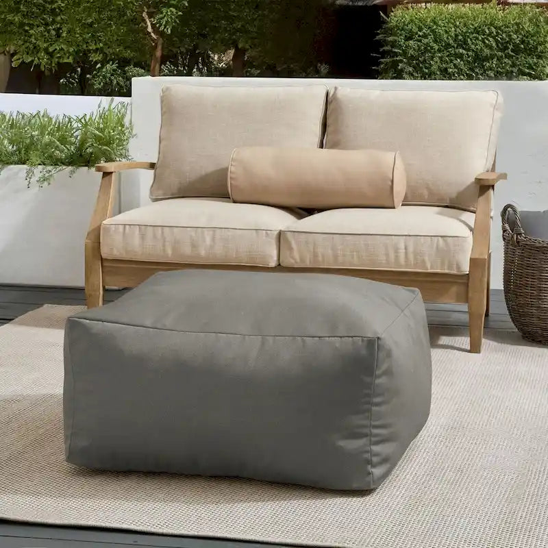 Pouf de jardin en billes