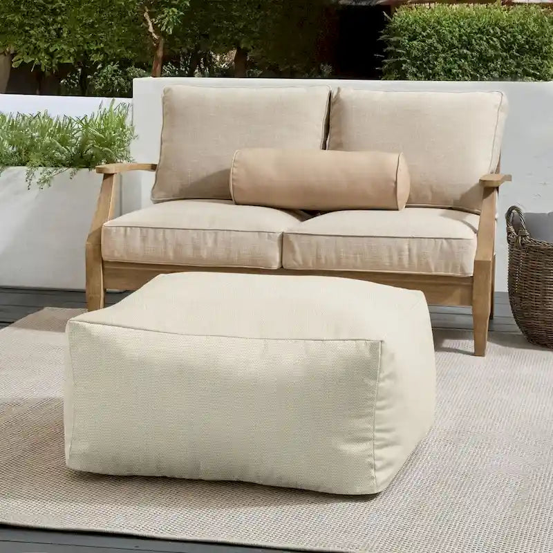 Pouf de jardin en billes