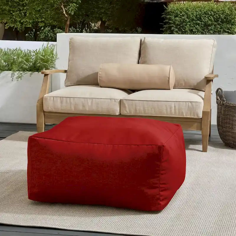 Pouf de jardin en billes