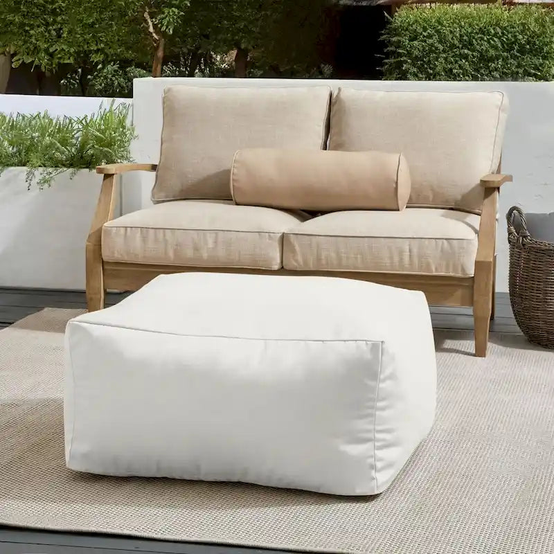 Pouf de jardin en billes