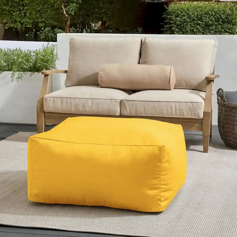 Pouf de jardin en billes