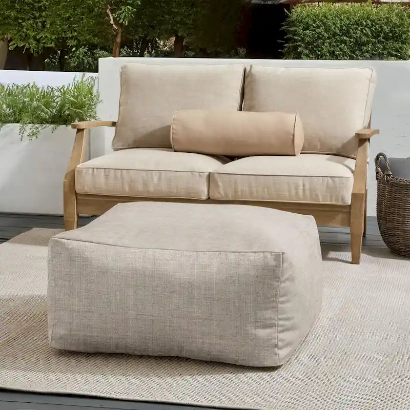 Pouf de jardin en billes