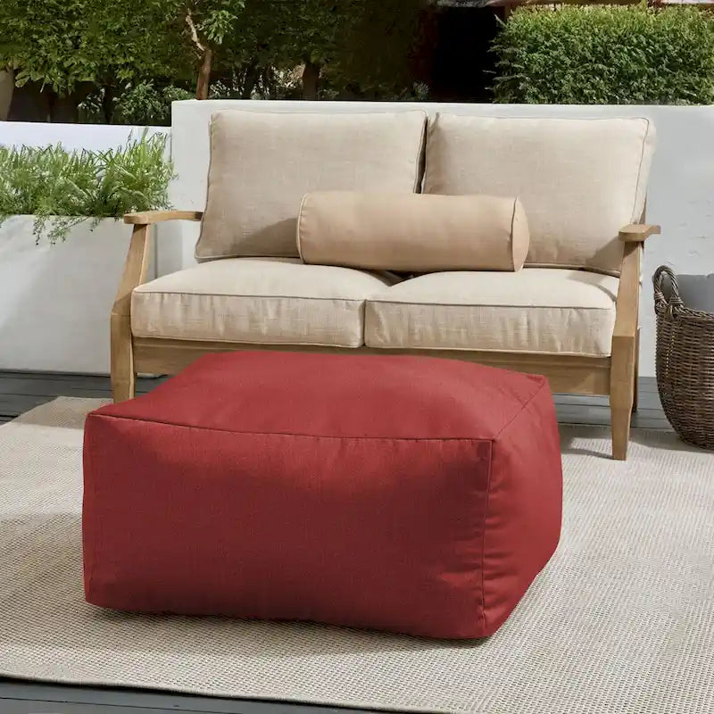 Pouf de jardin en billes
