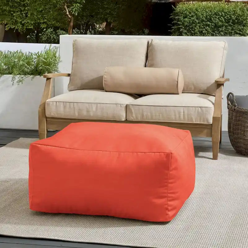 Pouf de jardin en billes
