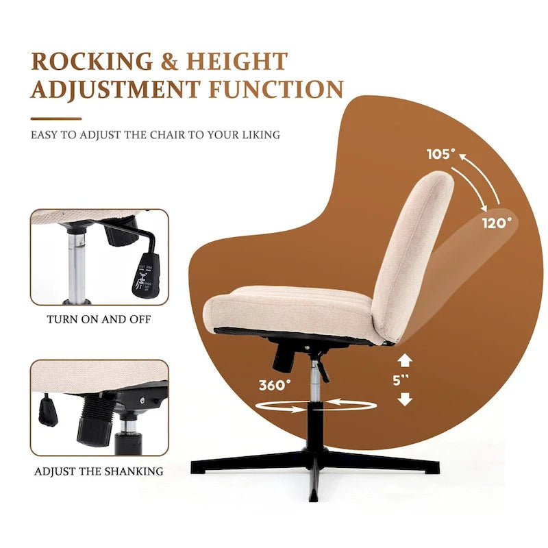 Chaise pivotante de bureau à domicile