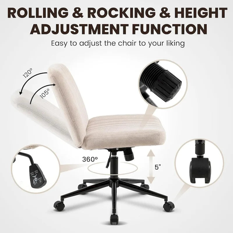 Chaise pivotante de bureau à domicile