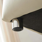 Canapé d'angle incurvé en cuir, rembourré 4 places pour salon