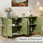Buffet de cuisine, meuble d'appoint avec bar à café, table de service