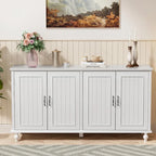 Buffet de cuisine, meuble d'appoint avec bar à café, table de service