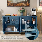 Buffet de cuisine, meuble d'appoint avec bar à café, table de service