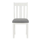 Ensemble de salle à manger extensible 7 pièces de style rétro avec table et chaises rembourrées