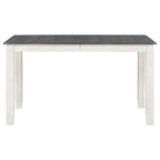 Ensemble de salle à manger extensible 7 pièces de style rétro avec table et chaises rembourrées