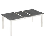 Ensemble de salle à manger extensible 7 pièces de style rétro avec table et chaises rembourrées
