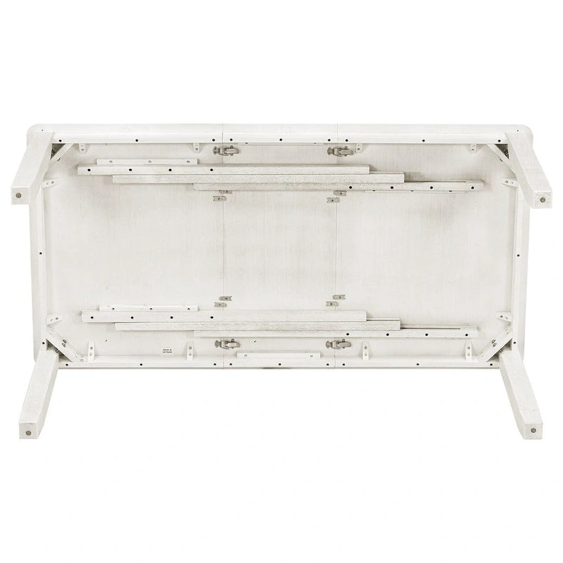 Ensemble de salle à manger extensible 7 pièces de style rétro avec table et chaises rembourrées