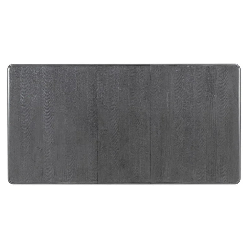 Ensemble de salle à manger extensible 7 pièces de style rétro avec table et chaises rembourrées