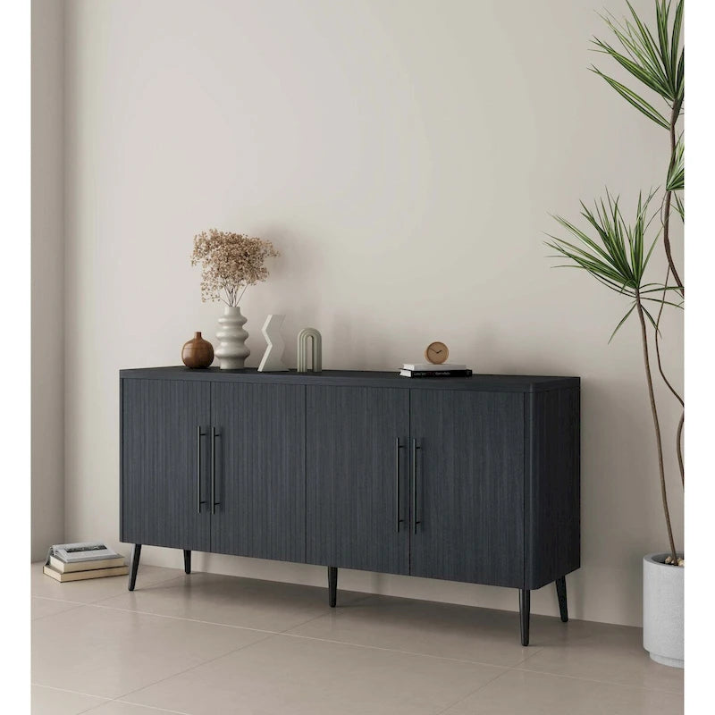 Buffet moderne du milieu du siècle de 164 cm