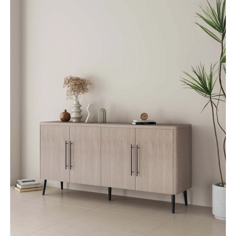 Buffet moderne du milieu du siècle de 164 cm