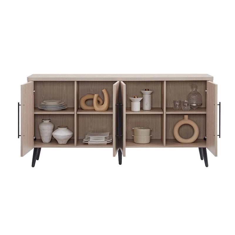 Buffet moderne du milieu du siècle de 164 cm